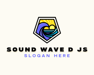 Surfing Beach Resort logo design