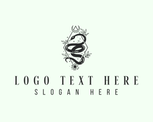 Mystical Boho Snake logo