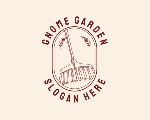 Rake Gardening Tool logo design