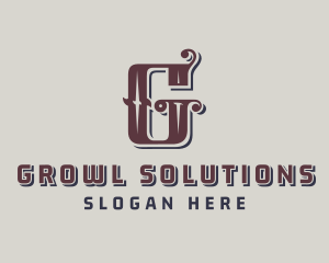 Masculine Calligraphy Bar logo design