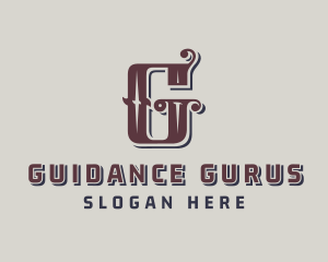 Masculine Calligraphy Bar logo design