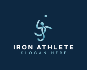 Volleyball Sports Athlete logo design