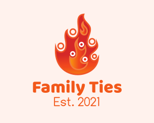 Fire Family Counseling  logo design