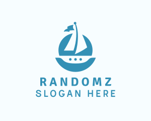 Sailing Catamaran Boat logo