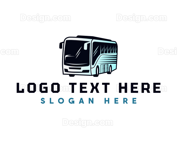 Shuttle Bus Transportation Logo