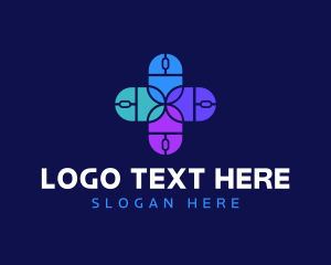 Computer Mouse Cross Pattern logo