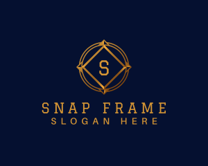 Luxe Compass Frame  logo design