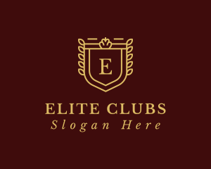 Luxury Club Shield logo design