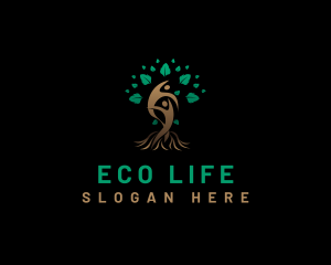 Tree Human Wellness logo design