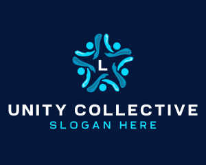 People Unity Foundation logo design