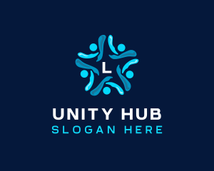 People Unity Foundation logo design