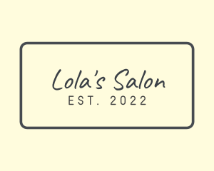 Retro Wellness Salon logo design