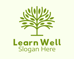 Green Branch Leaf Logo