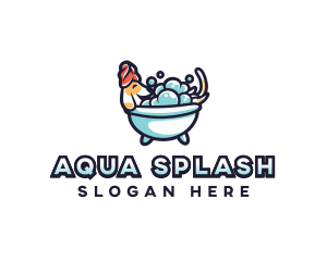 Dog Bath Grooming logo design