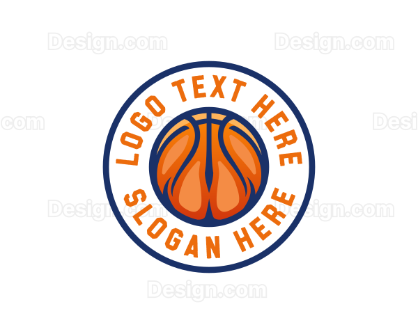 Basketball Ball Circle Logo