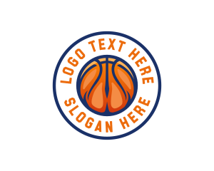 Basketball Ball Circle Logo