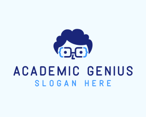 Genius Nerd Programmer logo design