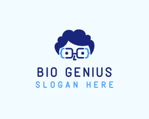 Genius Nerd Programmer logo design