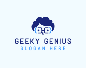 Genius Nerd Programmer logo design