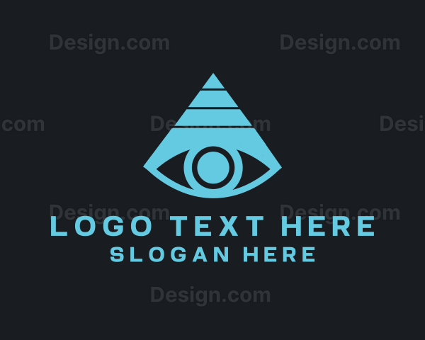 Eye Pyramid Triangle Logo