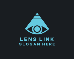 Eye Pyramid Triangle logo design