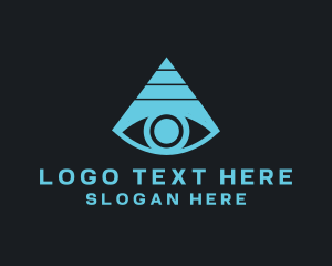 Eye Pyramid Triangle logo