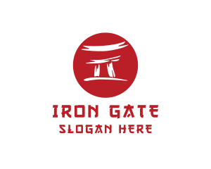 Torii Gate Japan Temple logo