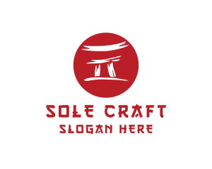 Torii Gate Japan Temple logo design