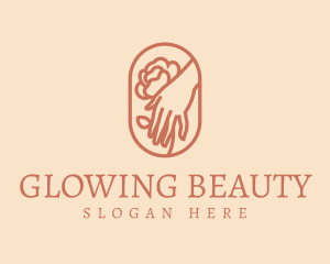 Wellness Hand Flower logo