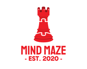 Red Chess Puzzle logo