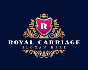 Royal Shield Crown logo design