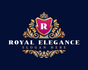 Royal Shield Crown logo design