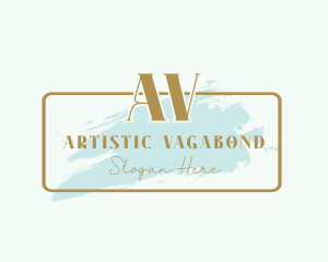 Watercolor Artist Beauty  logo design