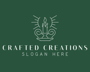 Artisanal Candle Holder logo design