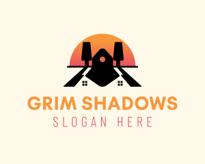 Sunset Shadow Housing logo design