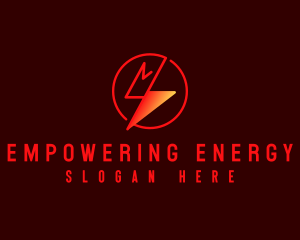 Lightning Power Energy logo design