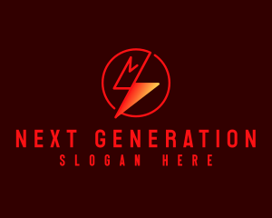 Lightning Power Energy logo design