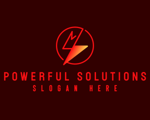 Lightning Power Energy logo design