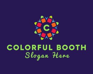 Colorful Flower Lantern logo design