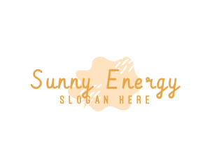 Sunny Egg Watercolor Wordmark logo