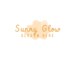 Sunny Egg Watercolor Wordmark logo design