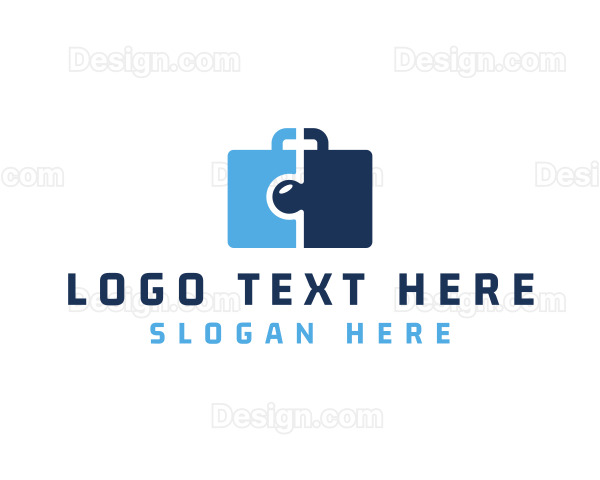 Professional Puzzle Briefcase Logo