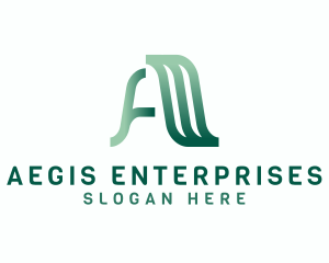 Professional Enterprise Letter A logo design