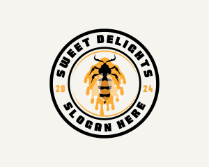 Bee Insect Honeycomb Logo