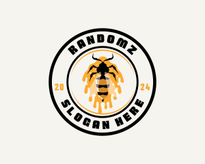 Bee Insect Honeycomb logo