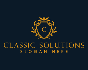 Classic Ornamental Crest logo design