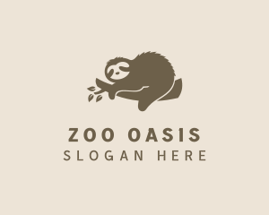 Sloth Wildlife Zoo logo design