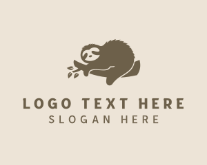 Wildlife - Sloth Wildlife Zoo logo design