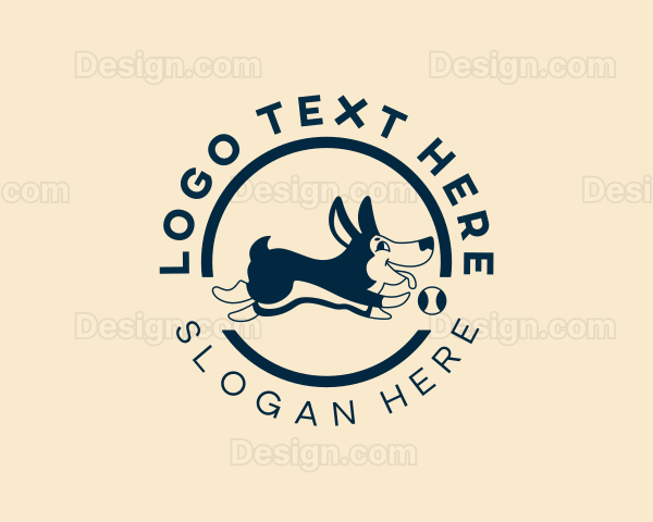 Dog Ball Pet Shop Logo