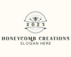 Natural Honey Bee logo design